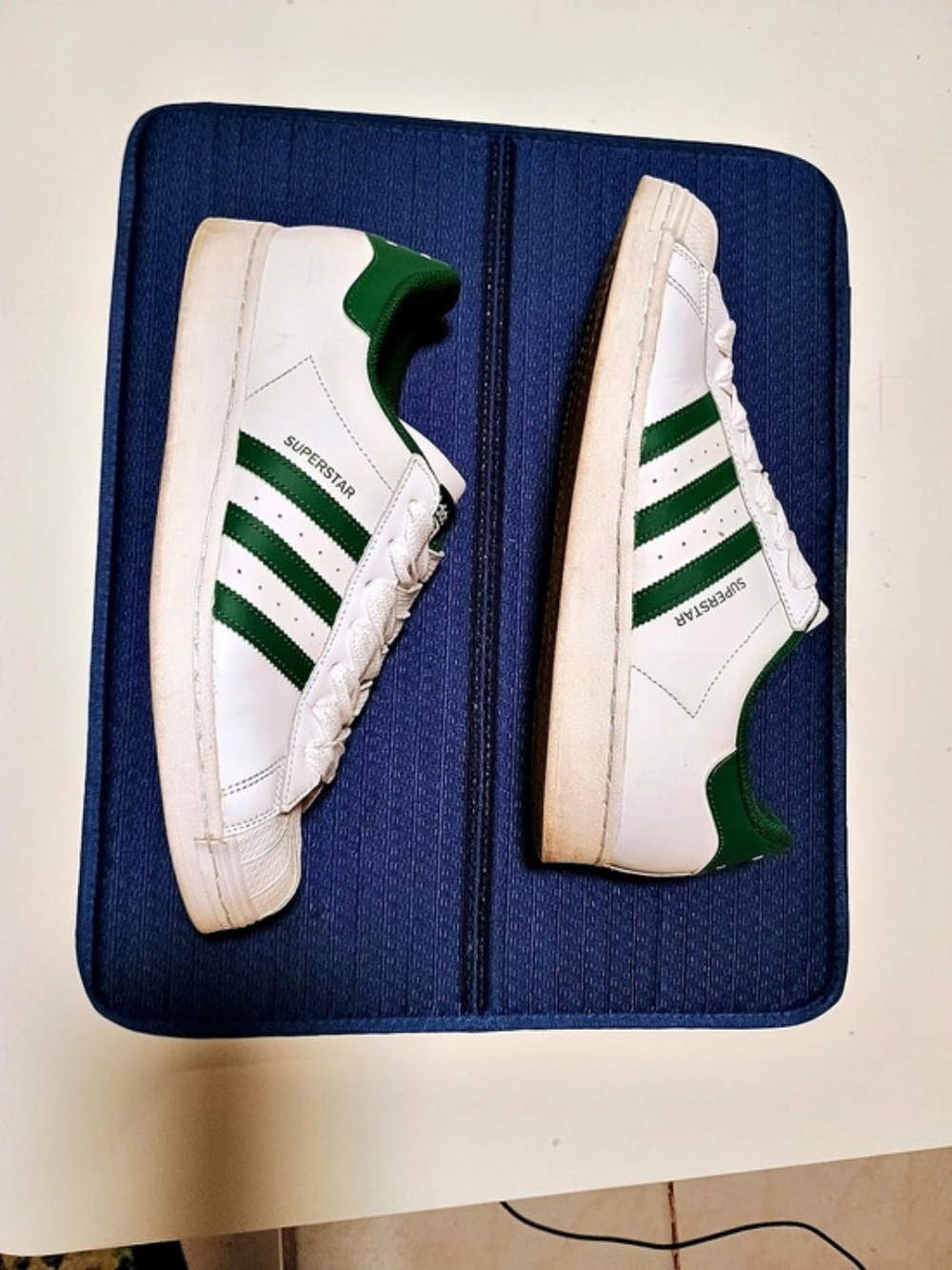 adidas Superstar Sneakers White & Green US 11